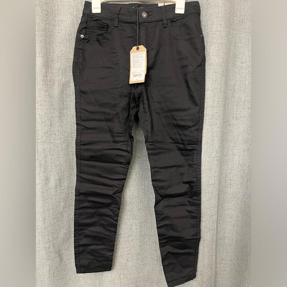 Prana Women's Oday Jeans Denim Skinny Flat Front Stretch Black Out Size 4 New - Picture 3 of 6